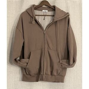Garage Hoodie Women's Small Brown Full Zip NEW W/out Tags - Fast Shipping!!!